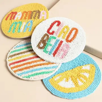Ciao Bella Beaded Coasters